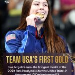 Gia Pergolini wins the first GOLD of the Paris Paralympics for Team USA.